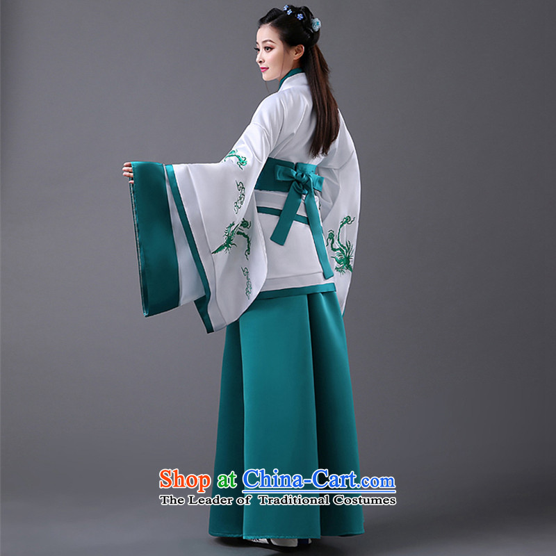 Energy tifi women improved costume Li Han-wide sleeves will to cut long skirt tracks the Civil Administration retro green, mercy of code are (yuumuu shopping on the Internet has been pressed.)