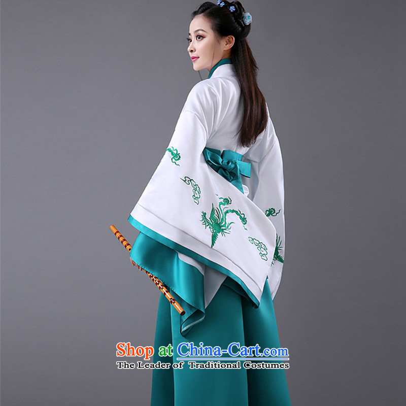 Energy tifi women improved costume Li Han-wide sleeves will to cut long skirt tracks the Civil Administration retro green, mercy of code are (yuumuu shopping on the Internet has been pressed.)