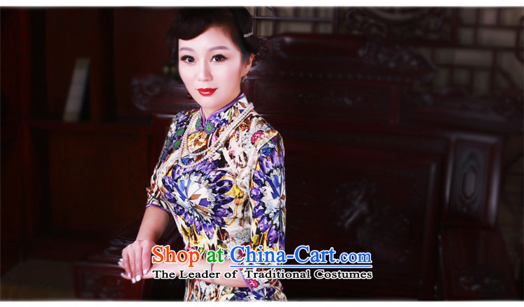 After a new wind loading in the spring and autumn 2015 retro look stylish improved improvements cuff short skirt 503.8 503.8 (qipao suit S picture, prices, brand platters! The elections are supplied in the national character of distribution, so action, buy now enjoy more preferential! As soon as possible.