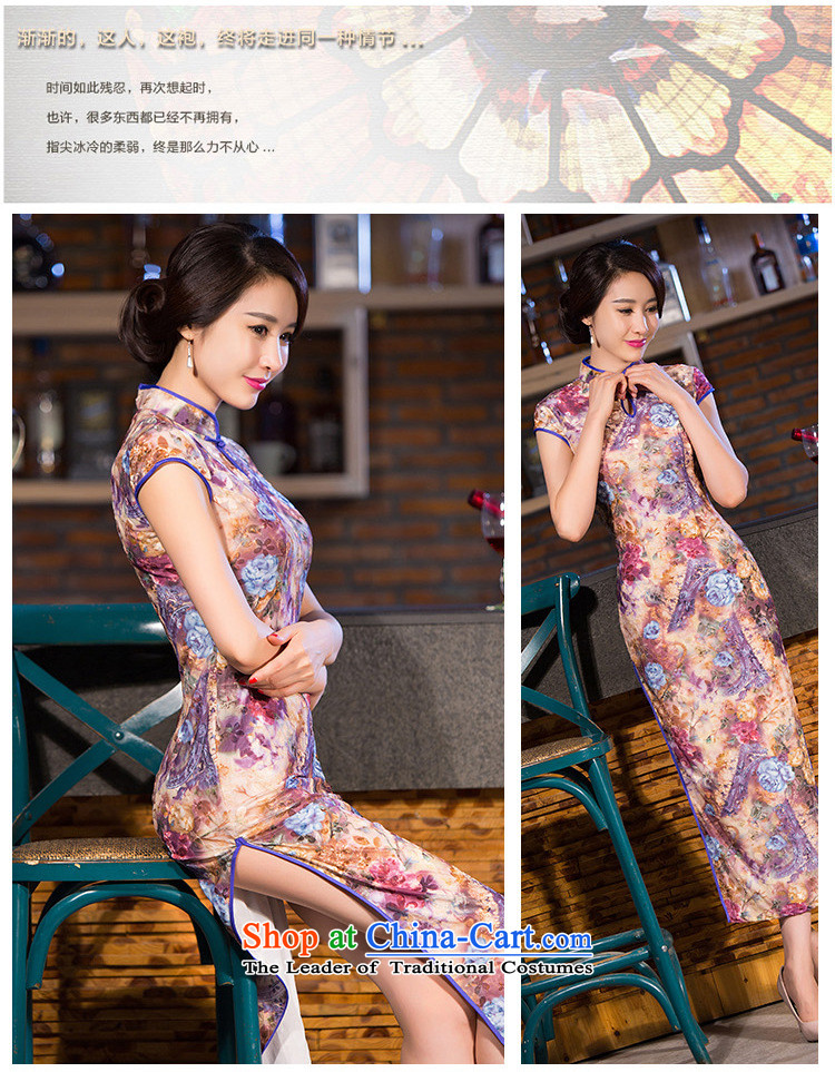 Mano-hwan's 2015 new Chinese antique traditional collar qipao gown wedding mother velvet long qipao figure XL Photo, prices, brand platters! The elections are supplied in the national character of distribution, so action, buy now enjoy more preferential! As soon as possible.