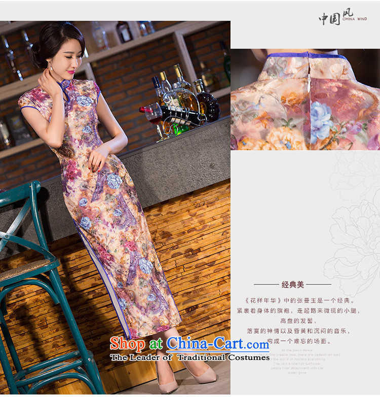 Mano-hwan's 2015 new Chinese antique traditional collar qipao gown wedding mother velvet long qipao figure XL Photo, prices, brand platters! The elections are supplied in the national character of distribution, so action, buy now enjoy more preferential! As soon as possible.
