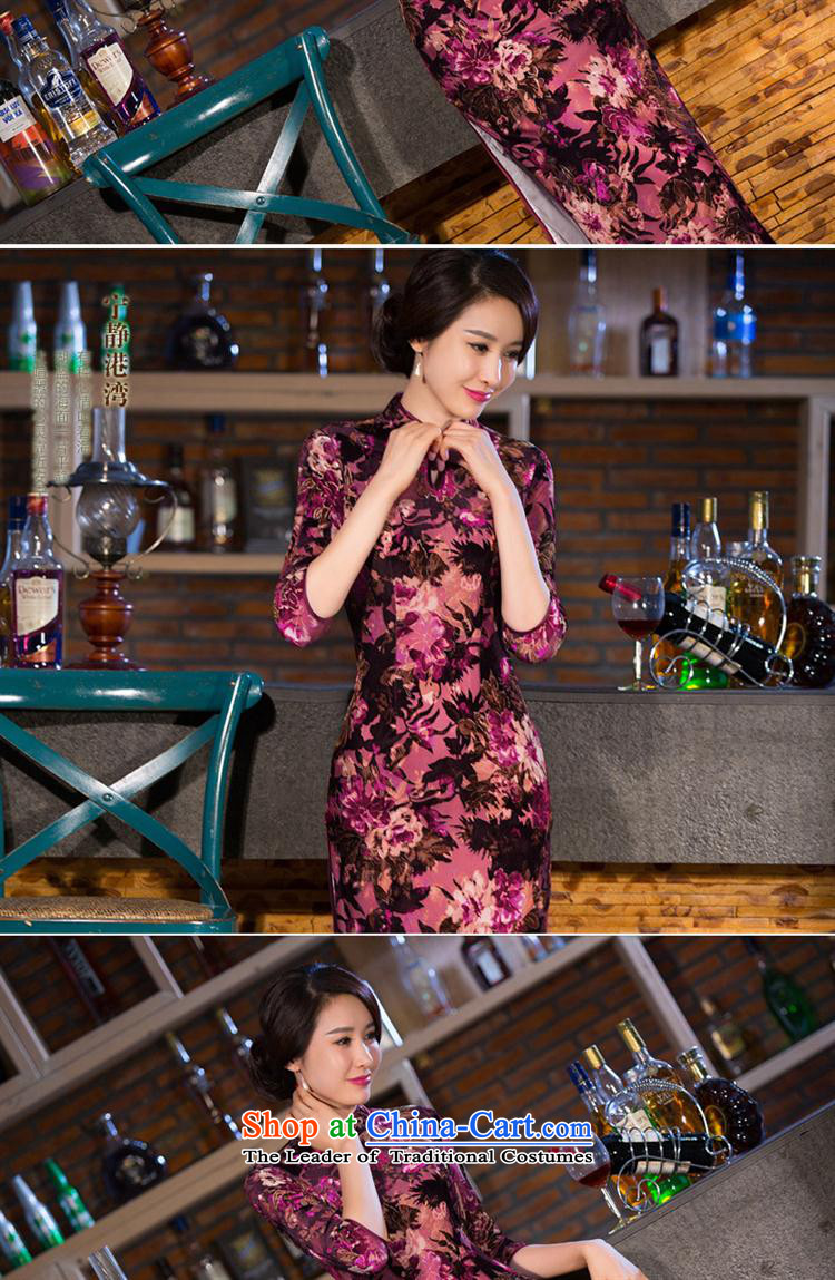 Mano-hwan's 2015 new fall inside the improvement of qipao cheongsam dress large scouring pads installed MOM dresses autumn load figure XXL picture, prices, brand platters! The elections are supplied in the national character of distribution, so action, buy now enjoy more preferential! As soon as possible.