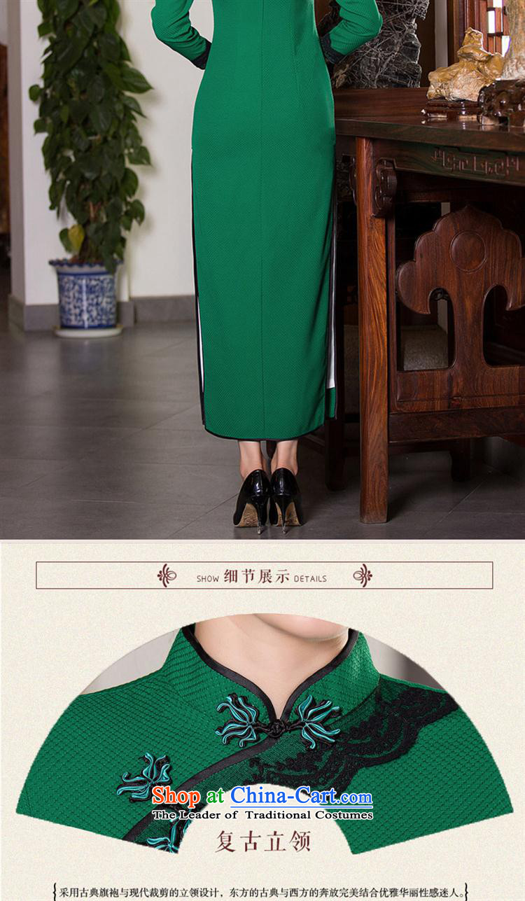 Mano-hwan's 2015 new autumn and winter cheongsam lace retro style qipao Sau San video thin dresses improved cheongsam dress figure M picture, prices, brand platters! The elections are supplied in the national character of distribution, so action, buy now enjoy more preferential! As soon as possible.