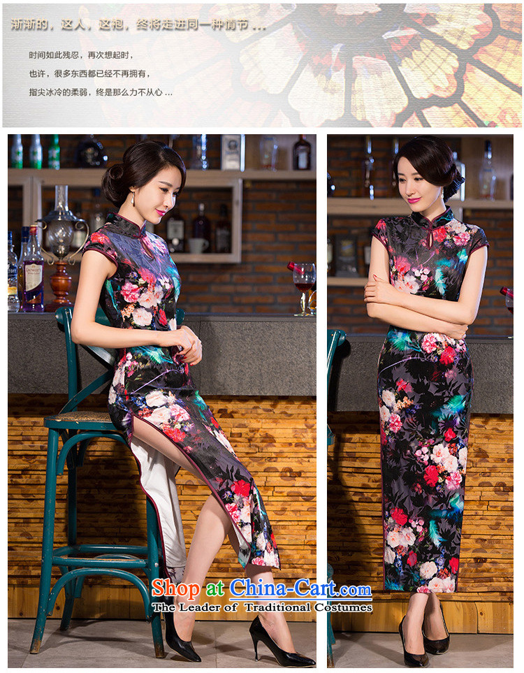 Mano-hwan's 2015 New Silk Cheongsam long load qipao skirt the Sau San autumn retro improved stylish dresses mother Figure Boxed XL Photo, prices, brand platters! The elections are supplied in the national character of distribution, so action, buy now enjoy more preferential! As soon as possible.