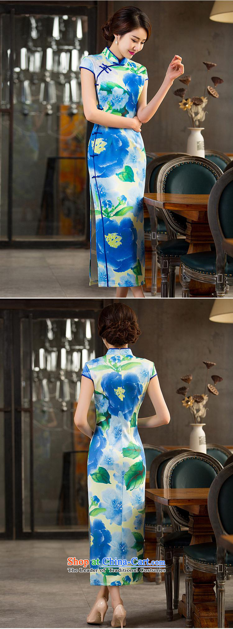Mano-hwan's new retro dresses cheongsam dress qipao long straight clothing as figure XXL picture, prices, brand platters! The elections are supplied in the national character of distribution, so action, buy now enjoy more preferential! As soon as possible.