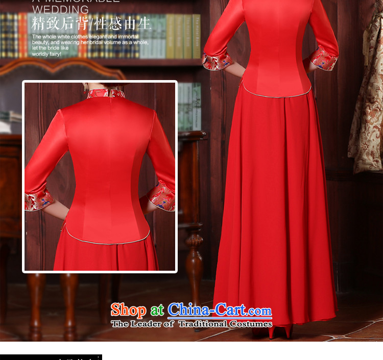 However Service Chinese qipao marriage bride wedding dress red long 2015 New Fall Classics pack of 7 female wedding gown sleeve length chiffon skirt M picture, prices, brand platters! The elections are supplied in the national character of distribution, so action, buy now enjoy more preferential! As soon as possible.