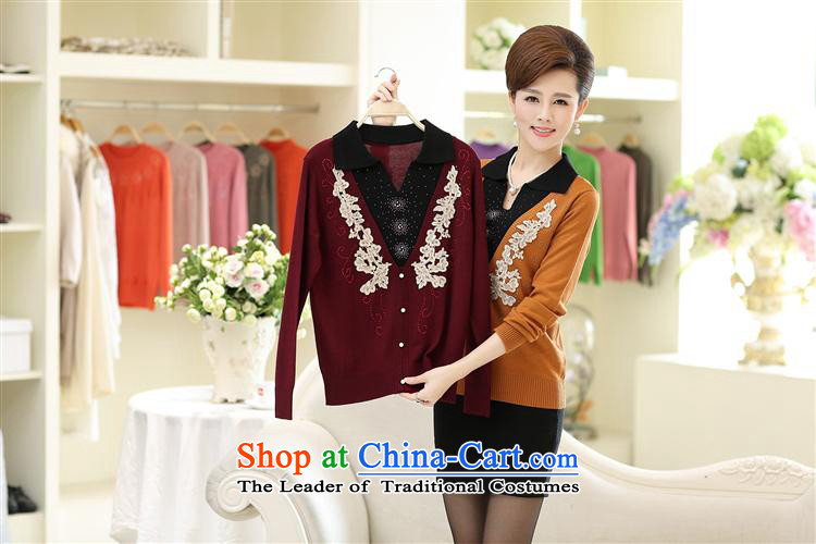In 2015, the elderly women knitted shirts autumn MOM pack the middle-aged long-sleeved Pullover clothing lapel T-shirts with anthuriam 110 pictures, prices, brand platters! The elections are supplied in the national character of distribution, so action, buy now enjoy more preferential! As soon as possible.