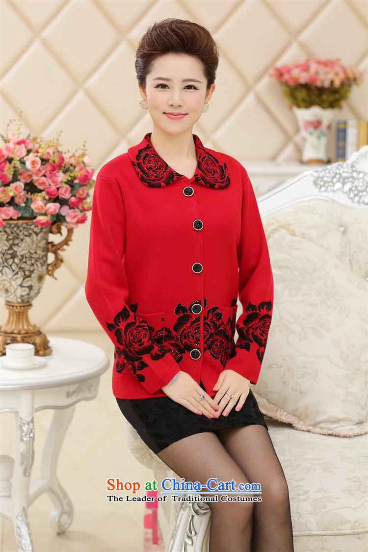 Older persons in the autumn of women's clothing grandma loaded with elderly Fall/Winter Collections old lady thick sweater jacket sweaters with anthuriam L picture, prices, brand platters! The elections are supplied in the national character of distribution, so action, buy now enjoy more preferential! As soon as possible.