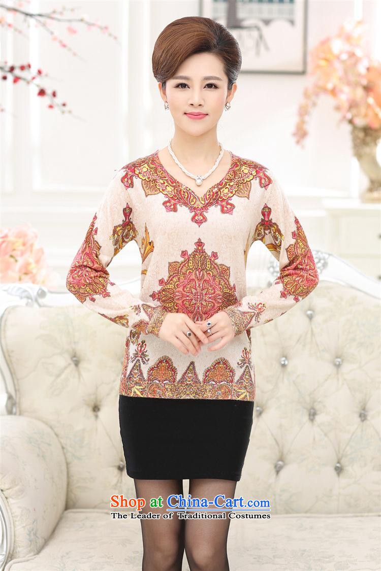Older women fall in long-sleeved shirt with middle-aged moms knitted shirts V-Neck stamp wool jumper suit 120 pictures, prices, brand platters! The elections are supplied in the national character of distribution, so action, buy now enjoy more preferential! As soon as possible.