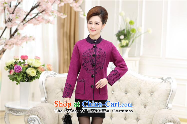 2015 Autumn and winter old lady thick cardigan warm sweater jacquard knitted sweaters jacket mother XXXL red picture, prices, brand platters! The elections are supplied in the national character of distribution, so action, buy now enjoy more preferential! As soon as possible.