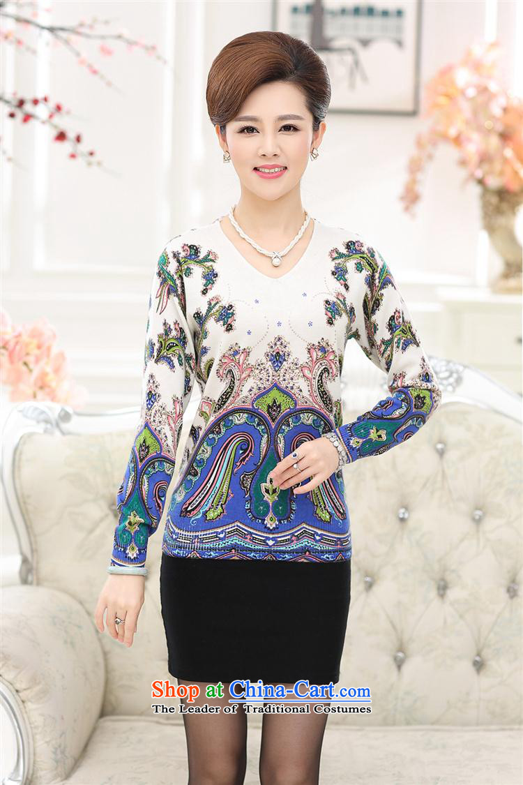 In the autumn of older women Knitted Shirt with long-sleeved stamp in MOM older T-shirt safflower 115 pictures, prices, brand platters! The elections are supplied in the national character of distribution, so action, buy now enjoy more preferential! As soon as possible.
