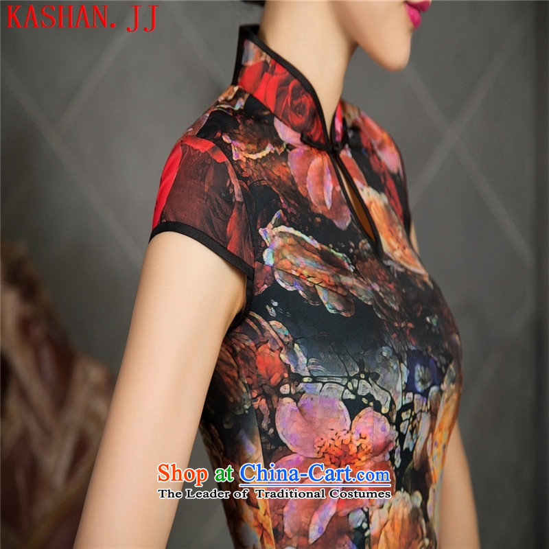 Mano-hwan's new cheongsam dress autumn Sau San sleeveless long qipao cheongsam dress 11020, L, Susan Sarandon Zaoyuan (KASHAN.JJ card) , , , shopping on the Internet