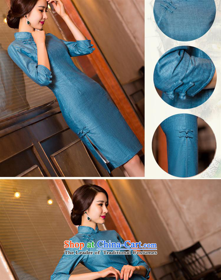 Mano-hwan's summer cheongsam dress new linen stylish improved cheongsam dress retro qipao 11079( Template Characteristics) L picture, prices, brand platters! The elections are supplied in the national character of distribution, so action, buy now enjoy more preferential! As soon as possible.
