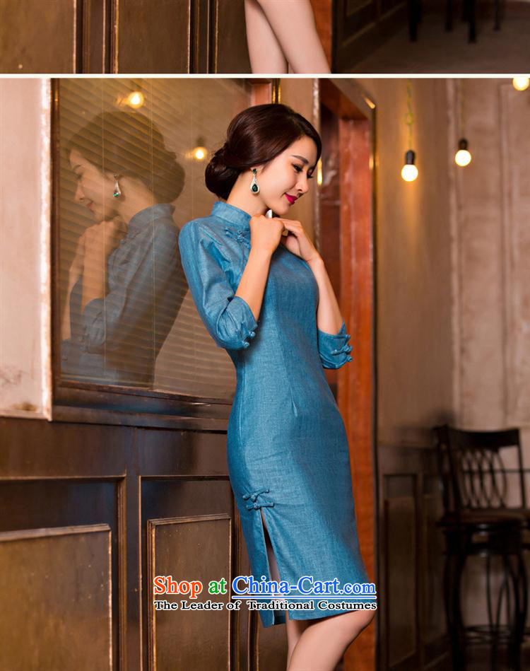 Mano-hwan's summer cheongsam dress new linen stylish improved cheongsam dress retro qipao 11079( Template Characteristics) L picture, prices, brand platters! The elections are supplied in the national character of distribution, so action, buy now enjoy more preferential! As soon as possible.