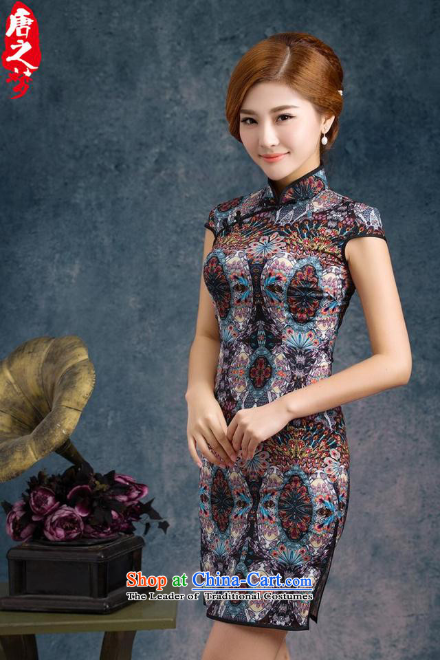 Mano-hwan's new decorated in video thin summer female qipao daily improved Stylish retro cheongsam dress embroidery chiffon bird feathers L picture, prices, brand platters! The elections are supplied in the national character of distribution, so action, buy now enjoy more preferential! As soon as possible.