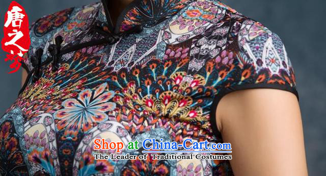 Mano-hwan's new decorated in video thin summer female qipao daily improved Stylish retro cheongsam dress embroidery chiffon bird feathers L picture, prices, brand platters! The elections are supplied in the national character of distribution, so action, buy now enjoy more preferential! As soon as possible.
