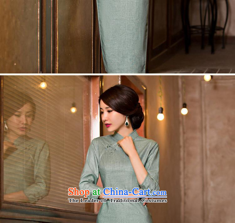 Mano-hwan's 2015 new in the summer and autumn of linen dresses pure color improved stylish cheongsam dress cheongsam dress 120081( template specialty) M picture, prices, brand platters! The elections are supplied in the national character of distribution, so action, buy now enjoy more preferential! As soon as possible.