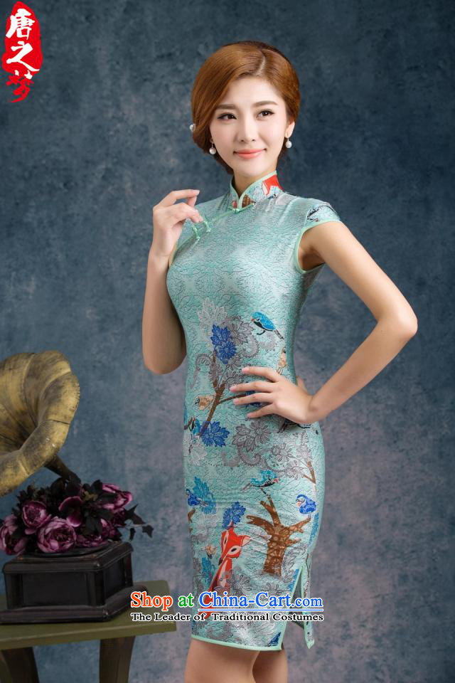 The stylish, Sau San improvements-hwan of ethnic qipao antique dresses digital print short of Qipao Korea silk fox L picture, prices, brand platters! The elections are supplied in the national character of distribution, so action, buy now enjoy more preferential! As soon as possible.