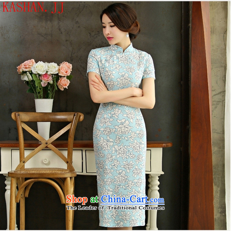 Mano-hwan's 2015 new summer large yards) linen dresses daily changed antique dresses JORIN M Card Shan (KASHAN.JJ CHRISTMASTIME) , , , shopping on the Internet