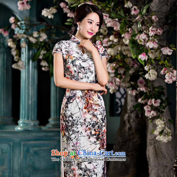 Mano-hwan's new double-cashmere long qipao daily Popular national wind female graphics thin ethnic performances cheongsam long facade L picture, prices, brand platters! The elections are supplied in the national character of distribution, so action, buy now enjoy more preferential! As soon as possible.