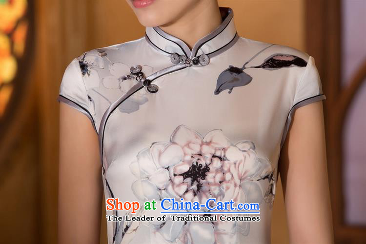 Mano-hwan's 2015 New Silk Cheongsam Stylish retro improved day-to-day short skirts qipao temperament and sexy Sau San ink XXL video thin images, prices, brand platters! The elections are supplied in the national character of distribution, so action, buy now enjoy more preferential! As soon as possible.