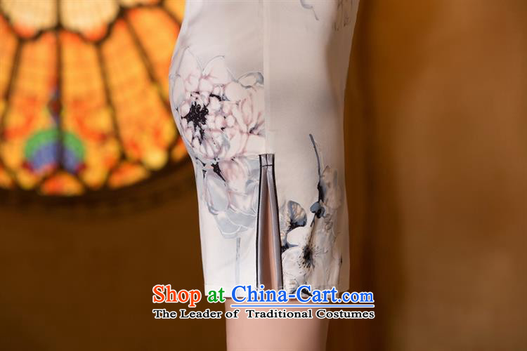 Mano-hwan's 2015 New Silk Cheongsam Stylish retro improved day-to-day short skirts qipao temperament and sexy Sau San ink XXL video thin images, prices, brand platters! The elections are supplied in the national character of distribution, so action, buy now enjoy more preferential! As soon as possible.