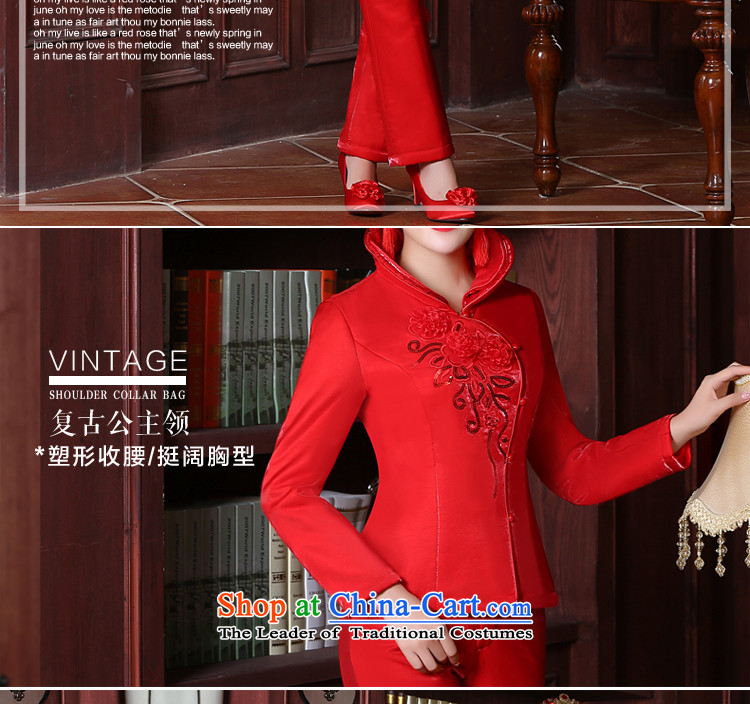 Toasting champagne bride services cheongsam wedding dress Chinese style wedding dress code brides trendy clothing wedding dress autumn and winter long-sleeved red 2XL Photo, prices, brand platters! The elections are supplied in the national character of distribution, so action, buy now enjoy more preferential! As soon as possible.