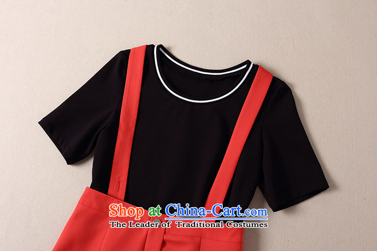 Ya-ting stylish shops 2015 Autumn replacing new products shown in black T-shirt with stars + red crowsfoot strap skirt two kits B424 Black + Red S picture, prices, brand platters! The elections are supplied in the national character of distribution, so action, buy now enjoy more preferential! As soon as possible.