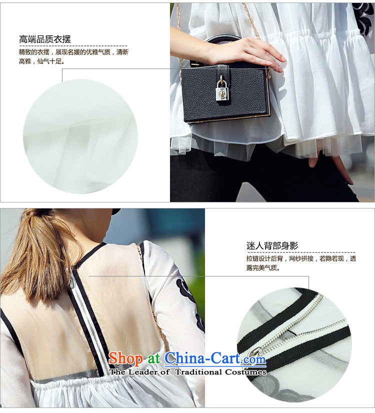 Ya-ting shop 2015 Women's sleek and elegant ground gauze collage cloth like Susy Nagle embroidered loose 7 color photo-sleeved shirt S picture, prices, brand platters! The elections are supplied in the national character of distribution, so action, buy now enjoy more preferential! As soon as possible.