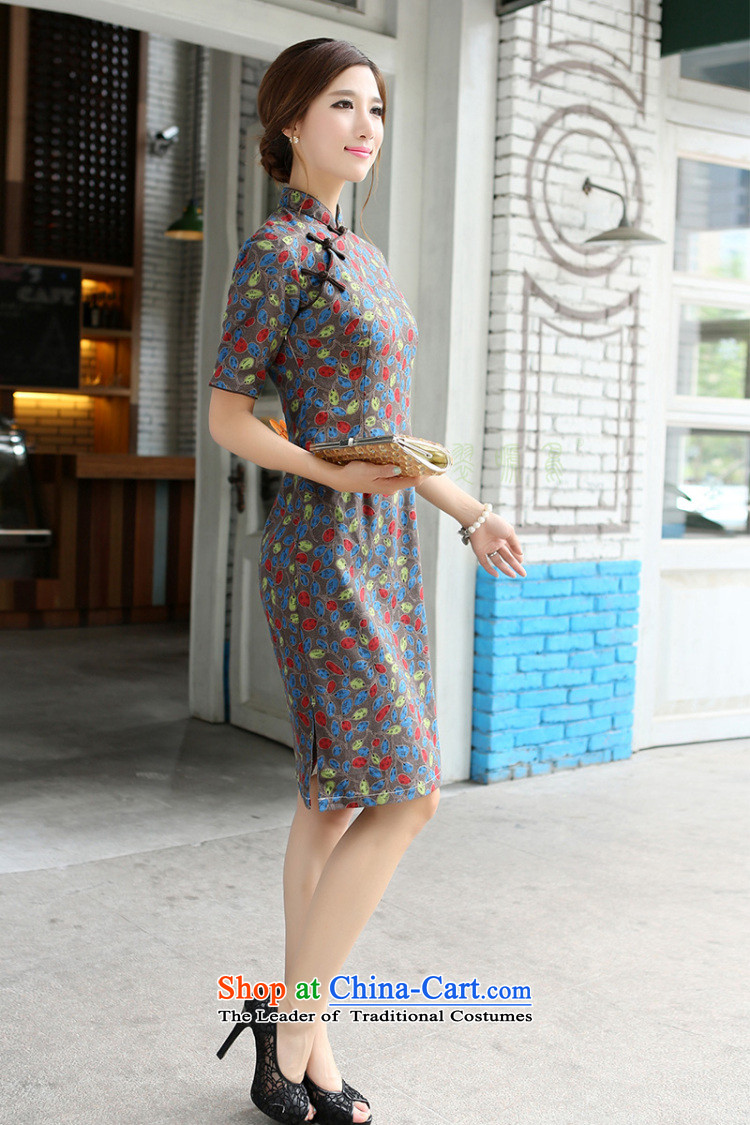 In the spring and autumn jie women improved in the collar lining has thickened the cuff long cotton linen word manually detained qipao cheongsam dress C Begonia Mock-neck S picture, prices, brand platters! The elections are supplied in the national character of distribution, so action, buy now enjoy more preferential! As soon as possible.