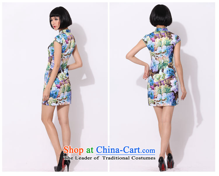 Mano-hwan's summer improved stylish cotton short skirts of cheongsam dress daily evening show women dress pink XS picture, prices, brand platters! The elections are supplied in the national character of distribution, so action, buy now enjoy more preferential! As soon as possible.