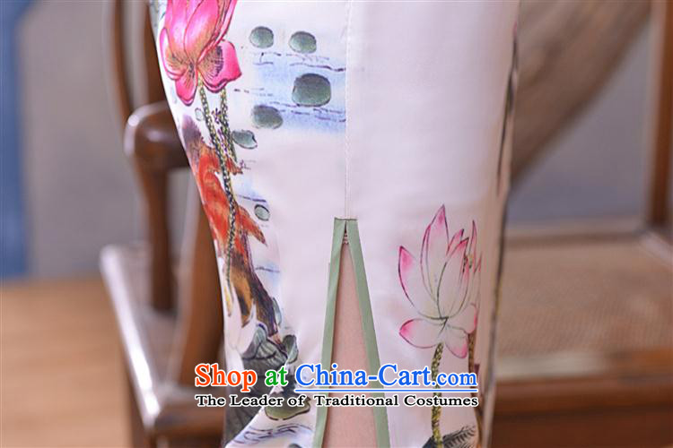 Mano-hwan's 2015 New Silk sexy retro long qipao Sau San daily improved cheongsam dress suit XXL Pictures Picture, prices, brand platters! The elections are supplied in the national character of distribution, so action, buy now enjoy more preferential! As soon as possible.