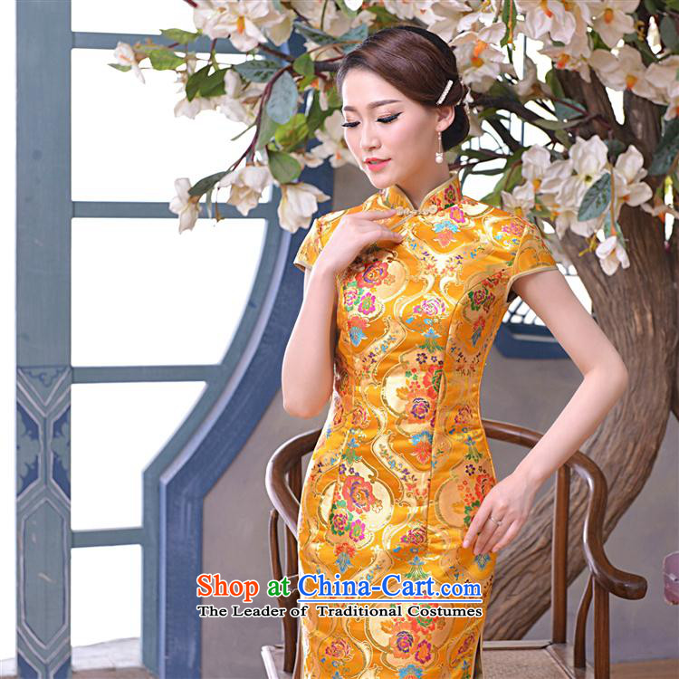 Mano-hwan, the summer and fall of 2015 with new long qipao tapestry antique dresses large clothing dress suit S Pictures Picture, prices, brand platters! The elections are supplied in the national character of distribution, so action, buy now enjoy more preferential! As soon as possible.
