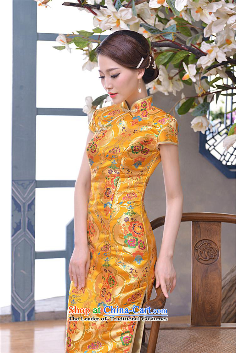 Mano-hwan, the summer and fall of 2015 with new long qipao tapestry antique dresses large clothing dress suit S Pictures Picture, prices, brand platters! The elections are supplied in the national character of distribution, so action, buy now enjoy more preferential! As soon as possible.