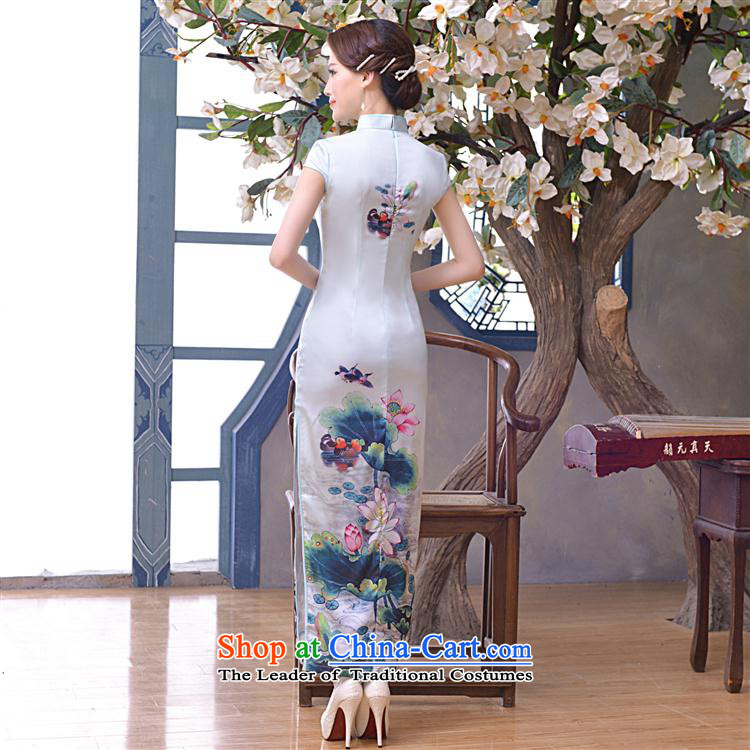 Mano-hwan's 2015 new retro style improved video quality Sau San slender Silk Cheongsam, dresses daily spring and summer load pictures Suit M picture, prices, brand platters! The elections are supplied in the national character of distribution, so action, buy now enjoy more preferential! As soon as possible.