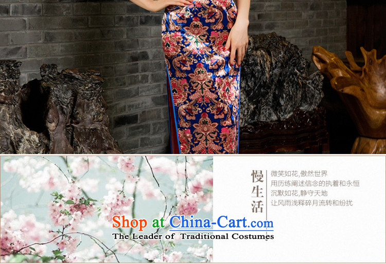The Mui 2015 歆 ink in the autumn of qipao replacing velvet older cheongsam dress new improved cheongsam dress retro M85026 Sau San picture color L photo, prices, brand platters! The elections are supplied in the national character of distribution, so action, buy now enjoy more preferential! As soon as possible.