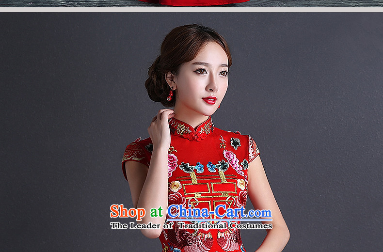 Bridal dresses long 2015 new cheongsam bows Services Mr Ronald Chinese qipao gown crowsfoot Sau San dresses No Code Red M picture, prices, brand platters! The elections are supplied in the national character of distribution, so action, buy now enjoy more preferential! As soon as possible.