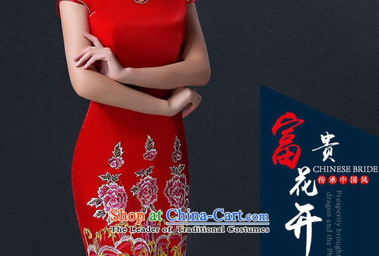 Hillo Lisa (XILUOSHA) Bride cheongsam embroidery short, Wedding Dress Bridal Services wedding dresses red bows 2015 new cheongsam autumn red XXL picture, prices, brand platters! The elections are supplied in the national character of distribution, so action, buy now enjoy more preferential! As soon as possible.