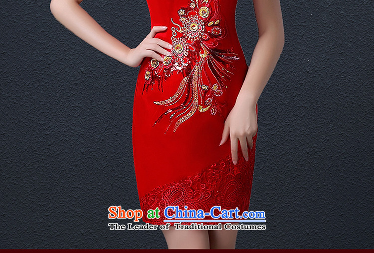 Hillo XILUOSHA Lisa (marriage) bows service of qipao cheongsam wedding dresses embroidery 2015 new bride dress chinese red color red XL Photo, prices, brand platters! The elections are supplied in the national character of distribution, so action, buy now enjoy more preferential! As soon as possible.