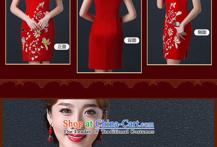 Hillo Lisa (XILUOSHA) Marriage cheongsam dress 2015 new fall short of qipao bridal dresses bows services video thin red Chinese Dress Red XXL picture, prices, brand platters! The elections are supplied in the national character of distribution, so action, buy now enjoy more preferential! As soon as possible.