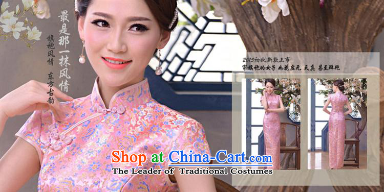 Mano-hwan's new summer and fall of 2015 long water droplets collar cheongsam dress brocade coverlets improved Sau San cheongsam dress code is not volume 3XL (Picture) Suit XL Photo, prices, brand platters! The elections are supplied in the national character of distribution, so action, buy now enjoy more preferential! As soon as possible.