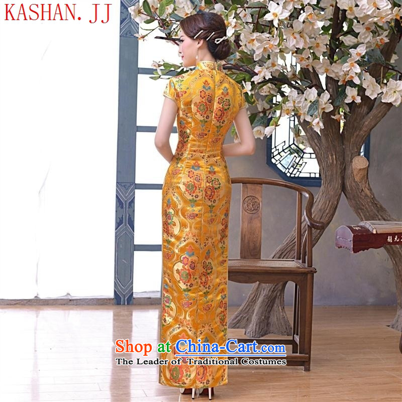 Mano-hwan, the summer and fall of 2015 with new long qipao tapestry antique dresses large clothing suit , L, card picture dress Shan House (KASHAN.JJ) , , , shopping on the Internet