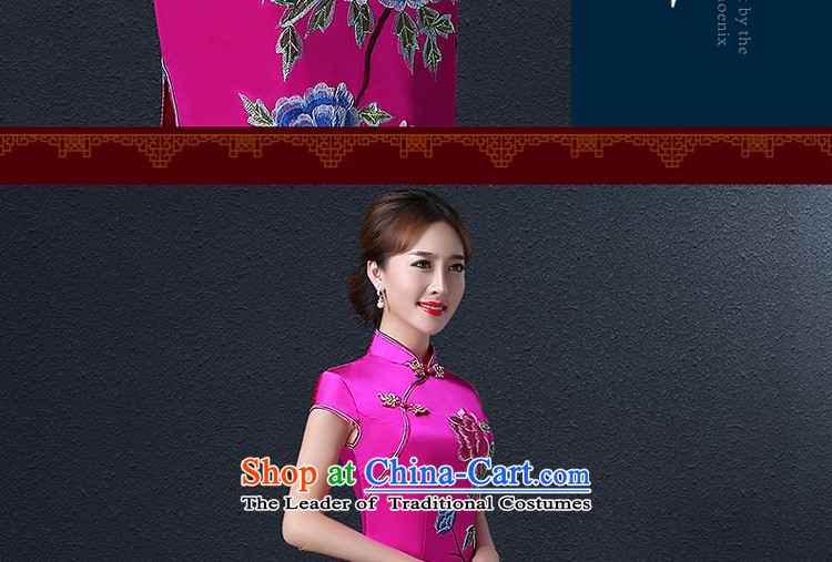 Hillo XILUOSHA Lisa (qipao embroidery brides who married a drink service wedding dresses Chinese qipao autumn ritual、Qipao Length of 2015 New Red XL pictures, better prices, brand platters! The elections are supplied in the national character of distribution, so action, buy now enjoy more preferential! As soon as possible.
