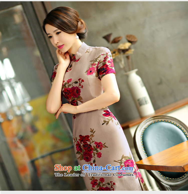   The summer and autumn of 2015, Mrs Lam, Sau San video thin short retro. Large cuff improved linen long skirt 9007 green de qipao M picture, prices, brand platters! The elections are supplied in the national character of distribution, so action, buy now enjoy more preferential! As soon as possible.
