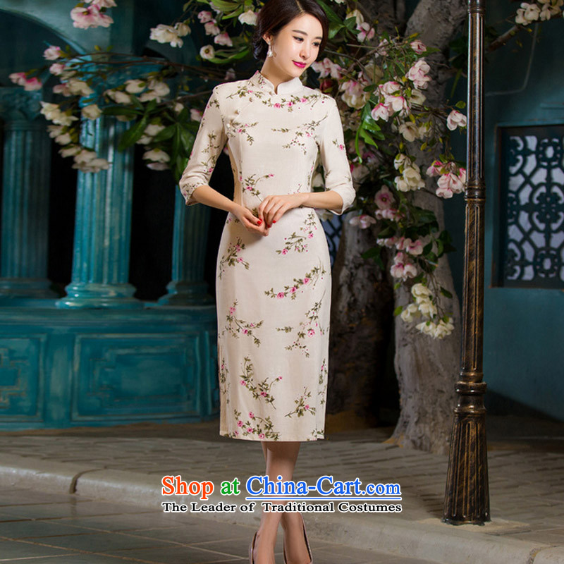   The summer and autumn of 2015, Mrs Lam, Sau San video thin short retro. Large cuff improved linen long skirt 9007 green de qipao M picture, prices, brand platters! The elections are supplied in the national character of distribution, so action, buy now enjoy more preferential! As soon as possible.