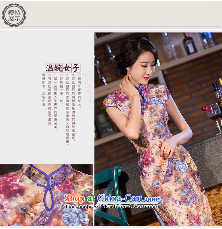 Mano-hwan's traditional qipao 2015 new velvet bridesmaid dress classic long qipao/picture color pictures, prices, XL brand platters! The elections are supplied in the national character of distribution, so action, buy now enjoy more preferential! As soon as possible.