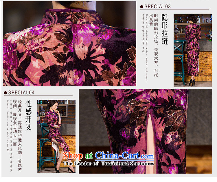 Mano-hwan's new 2015 cheongsam silk dresses soft and beautiful arts Sau San long qipao/picture color pictures, prices, XXL brand platters! The elections are supplied in the national character of distribution, so action, buy now enjoy more preferential! As soon as possible.