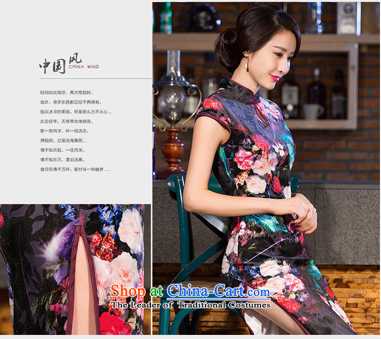 Mano-hwan's new 2015 cheongsam silk dresses of the Republic of Korea Arts Classic and traditional long qipao/picture color S picture, prices, brand platters! The elections are supplied in the national character of distribution, so action, buy now enjoy more preferential! As soon as possible.