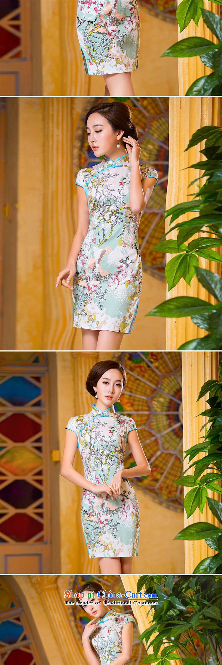 Mano-hwan's 2015 Spring/Summer new western retro qipao show mahogany Silk Cheongsam daily sexy dresses picture color L photo, prices, brand platters! The elections are supplied in the national character of distribution, so action, buy now enjoy more preferential! As soon as possible.
