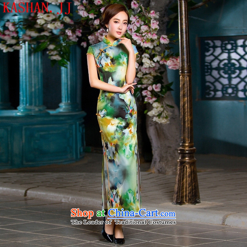 Mano-hwan's Summer 2015 new long retro graphics thin cheongsam dress uniform color pictures show S, Susan Sarandon bandying (KASHAN.JJ card) , , , shopping on the Internet